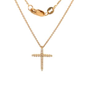 Roberto Coin 18K Gold Diamond Cross Pendant