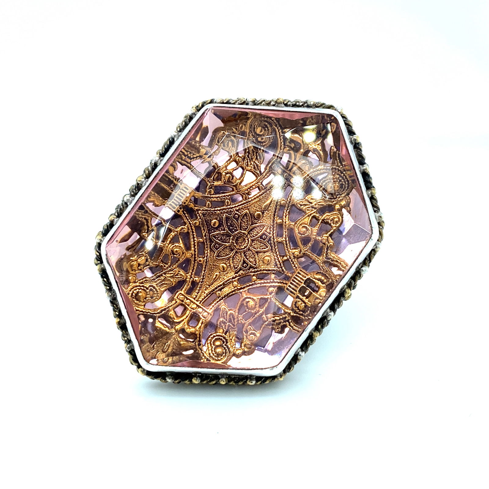 Mars & Valentine Ornate Statement Ring in Sterling Silver (1 of 6)