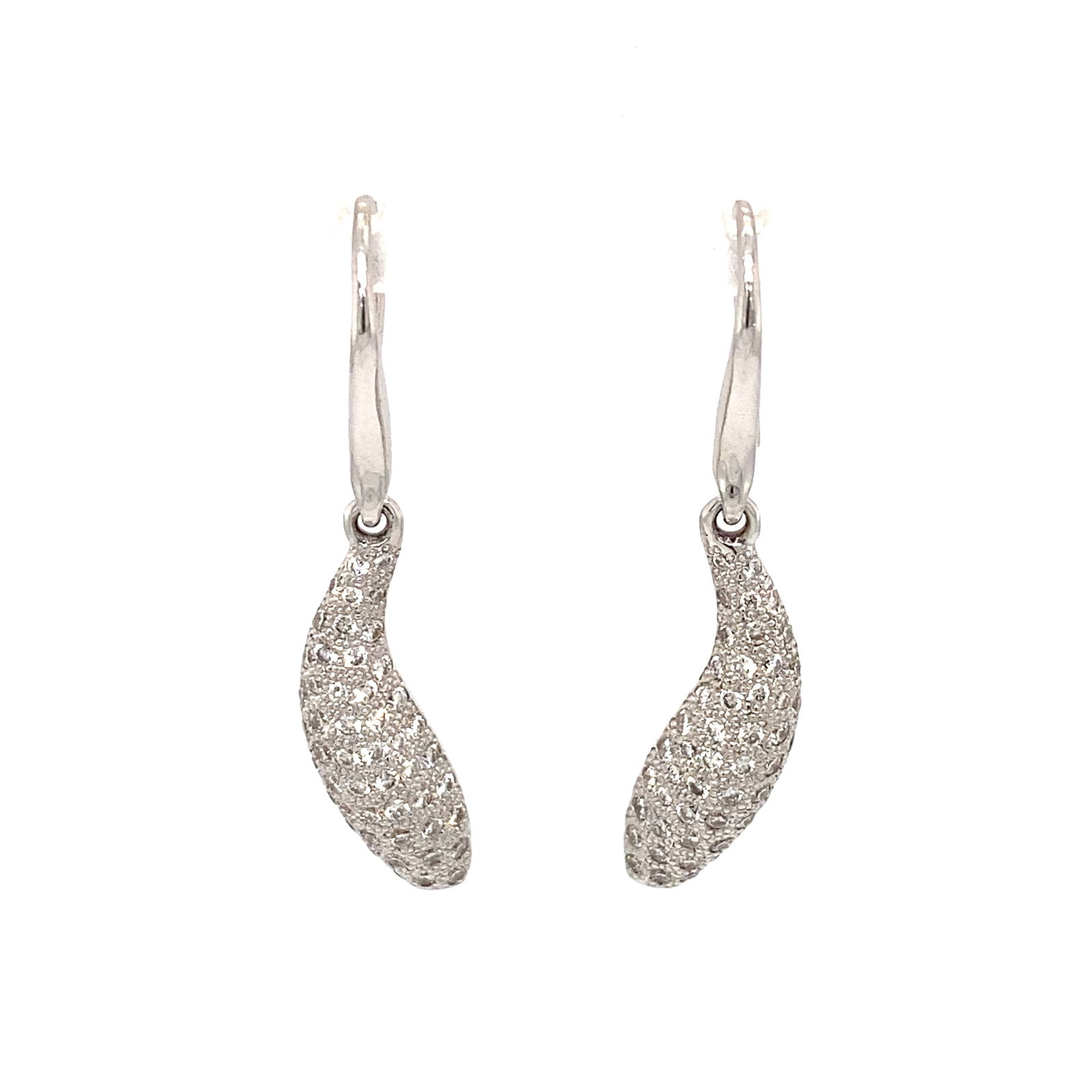 Tiffany & Co. Frank Gehry 0.50 Carat Diamond Fish Earrings in 18K White Gold (1 of 9)