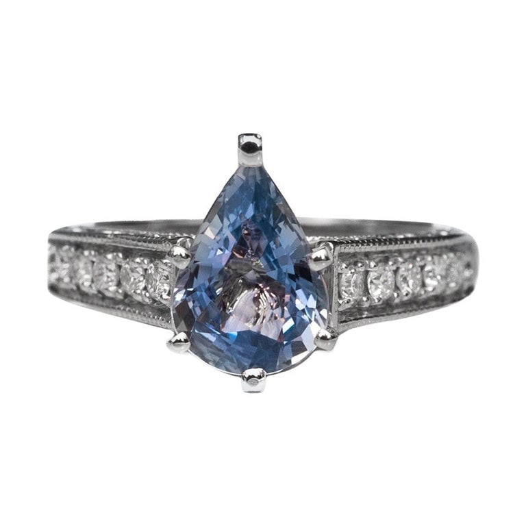 1.93 Carat Sapphire and Diamond Ring (1 of 7)