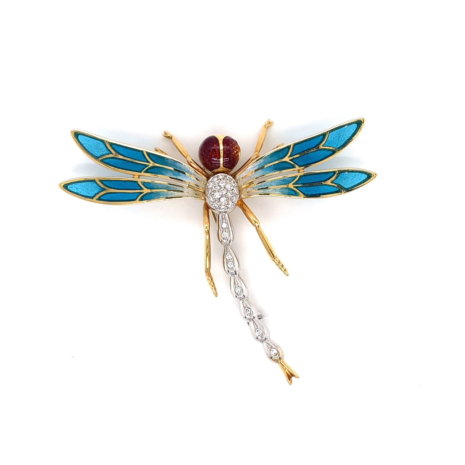 18K Gold Dragonfly Brooch (1 of 8)