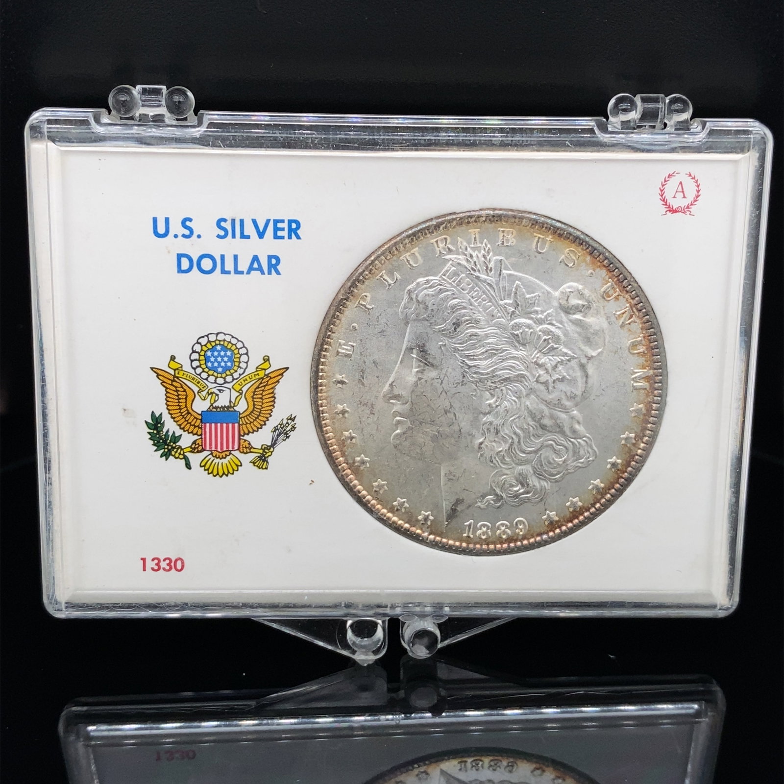 1889 US Silver Dollar Coin Ungraded: 1889 Us Silver Dollar Coin Ungraded, Important: Sold as is, Weight: 41.6 g including package