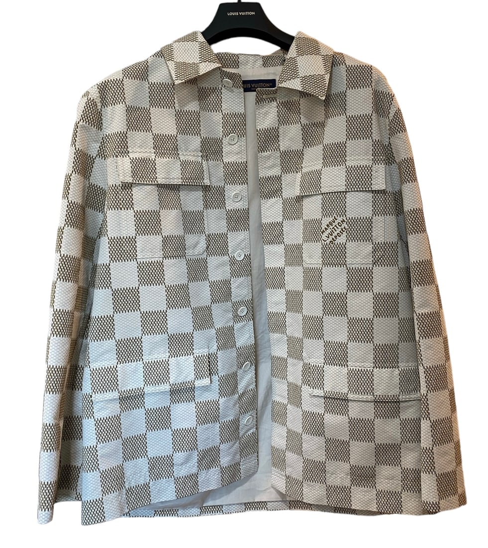 Louis Vuitton Mens' Damier Cotton Overshirt, Size L (1 of 7)