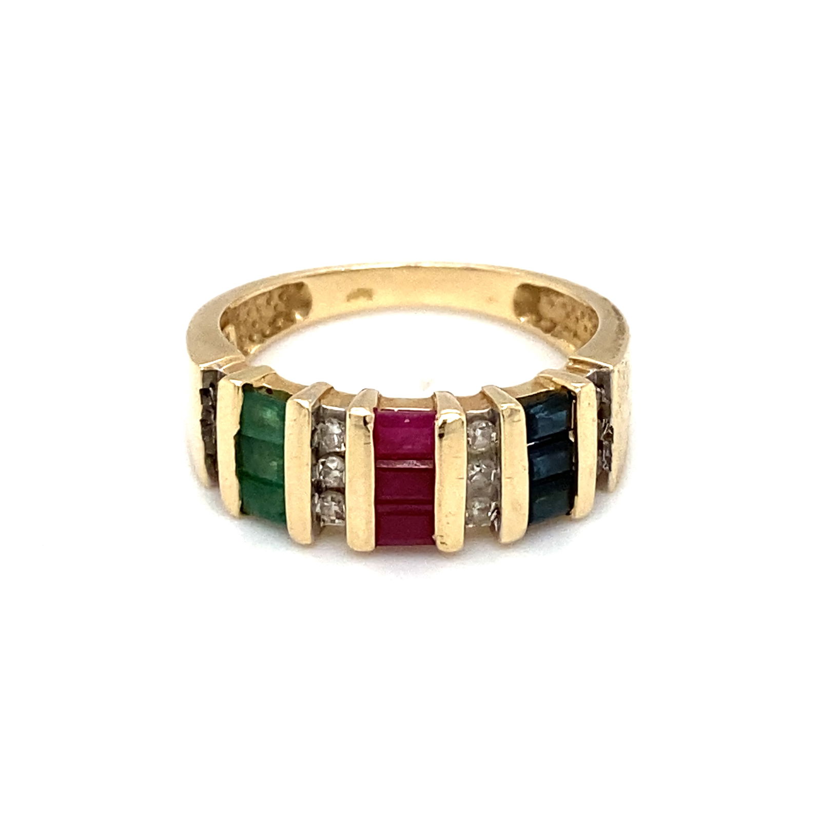 Multi-Gemstone Ring in 14K Yellow Gold (1 of 7)