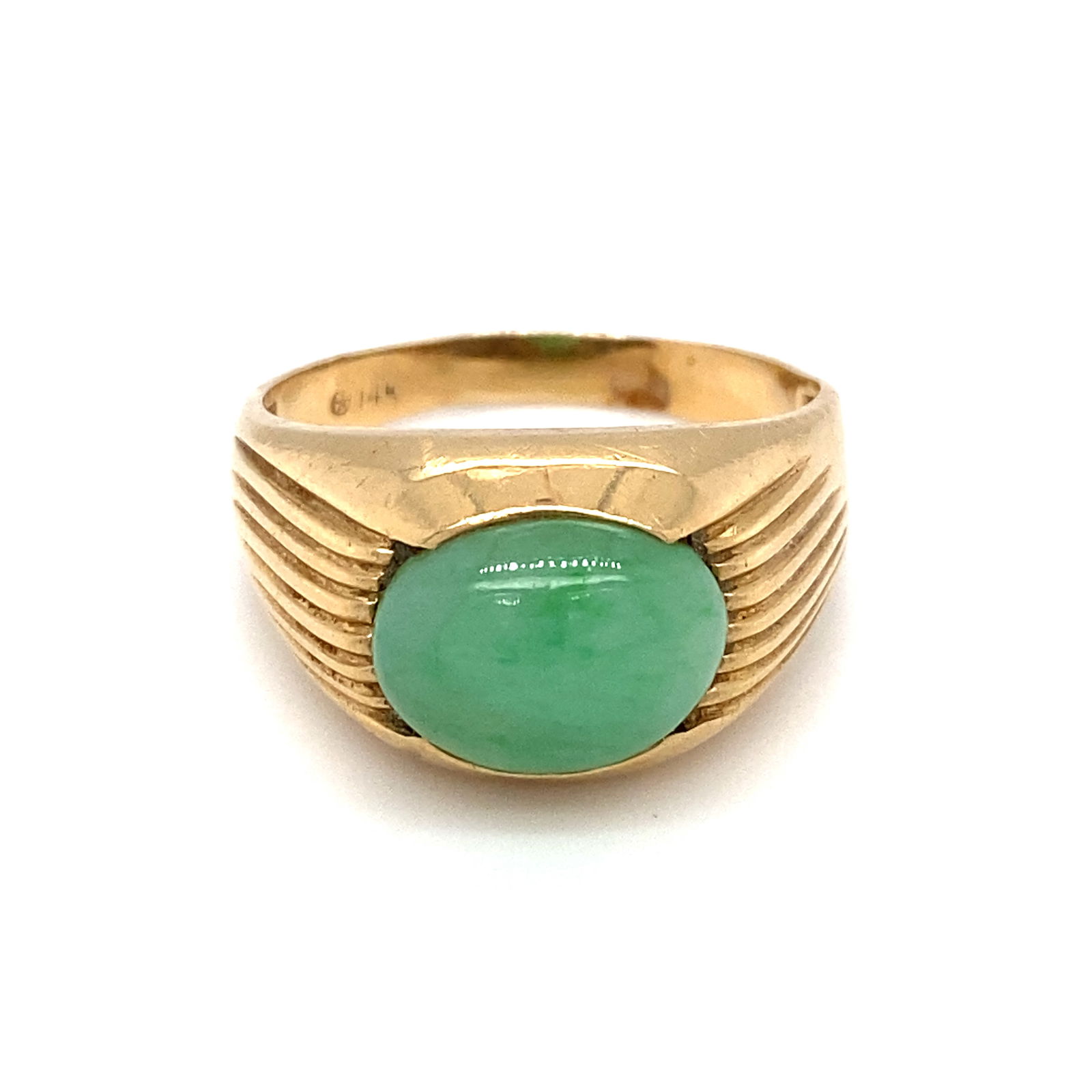 Jaidete Jade Ring in 14K Yellow Gold (1 of 8)