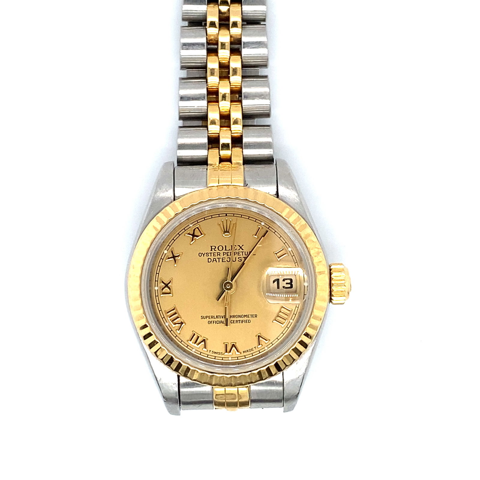 Rolex Women's Datejust Wristwatch in Two tone Bracelet (1 of 8)