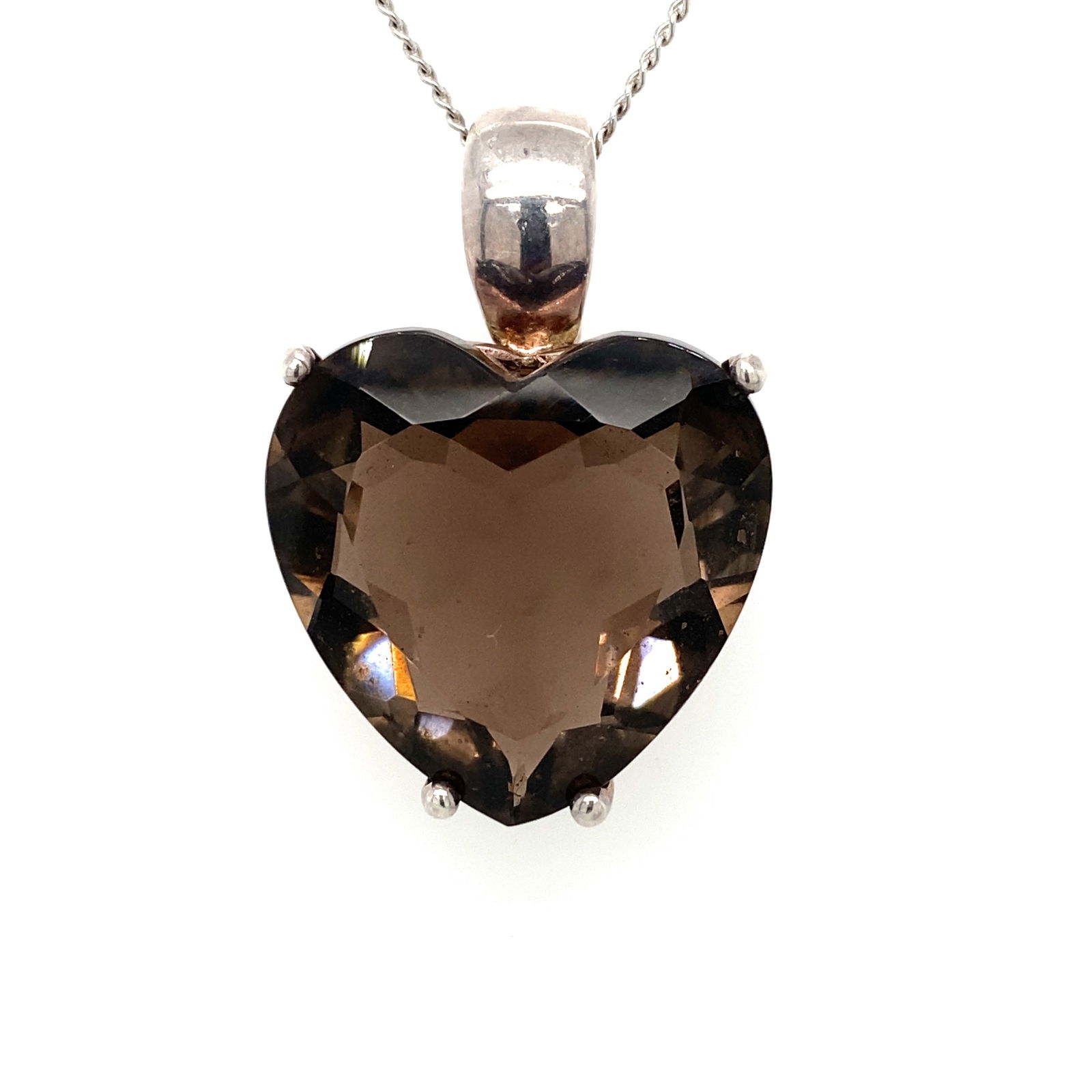 David Sigal Canadian Smoky quartz Pendant in Sterling Silver (1 of 10)