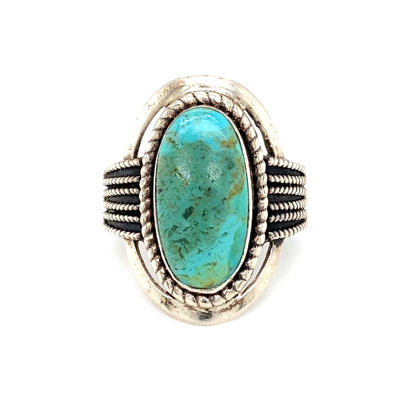 Vintage Turquoise Ring in Sterling silver (1 of 6)
