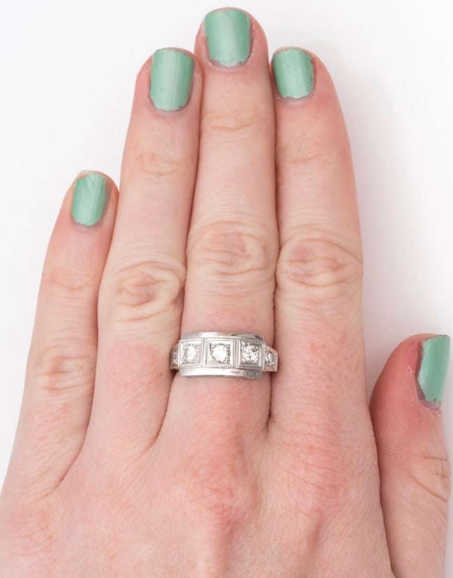 1950s Diamond Wedding Band (1 of 6)