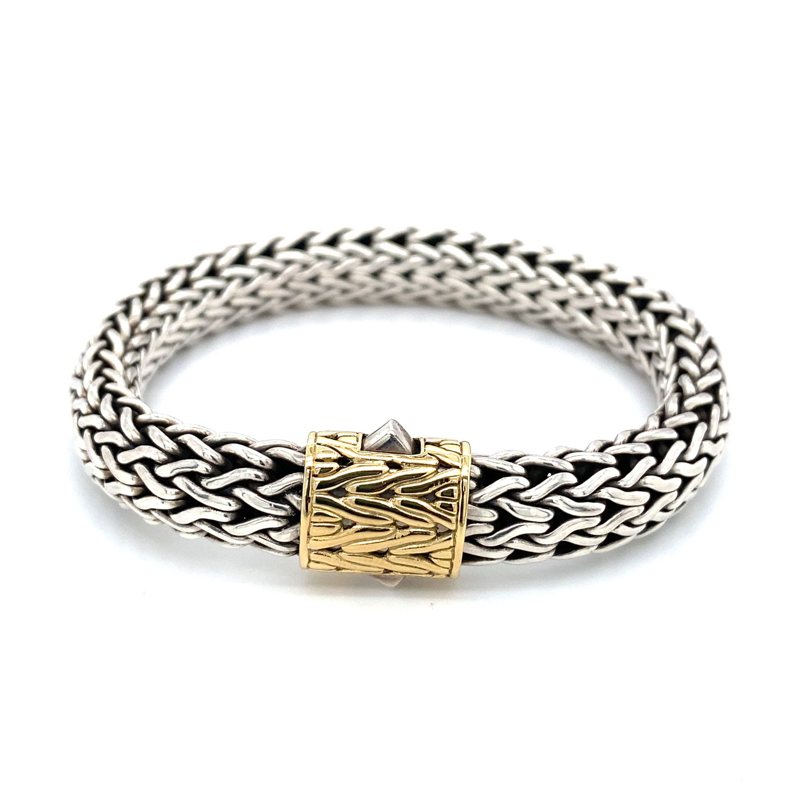 John Hardy Classic Chain Bracelet 925/18k Yellow Gold (1 of 10)