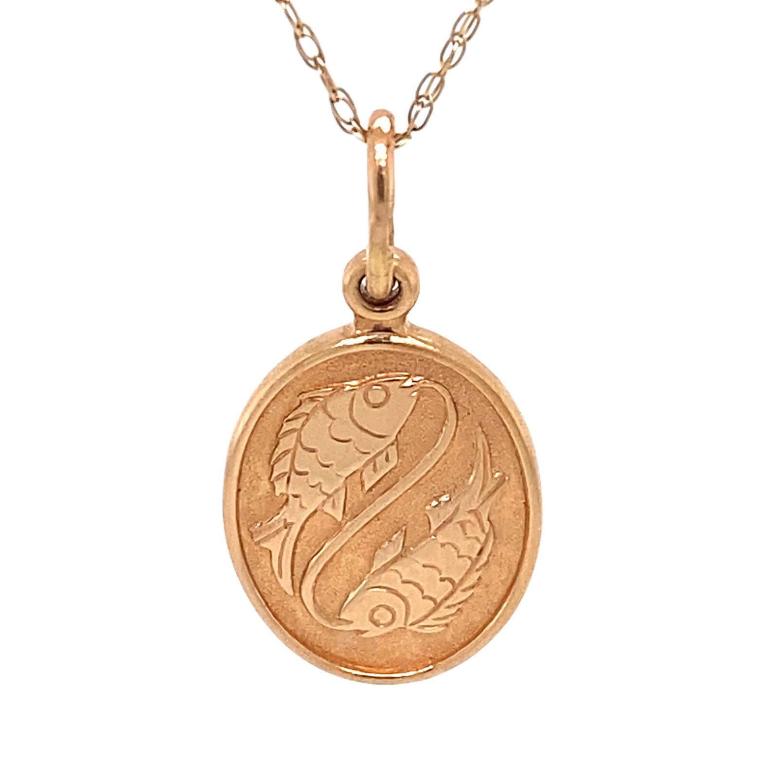 Pisces Olympic Torch Logo Pendant in 14K Gold (1 of 7)