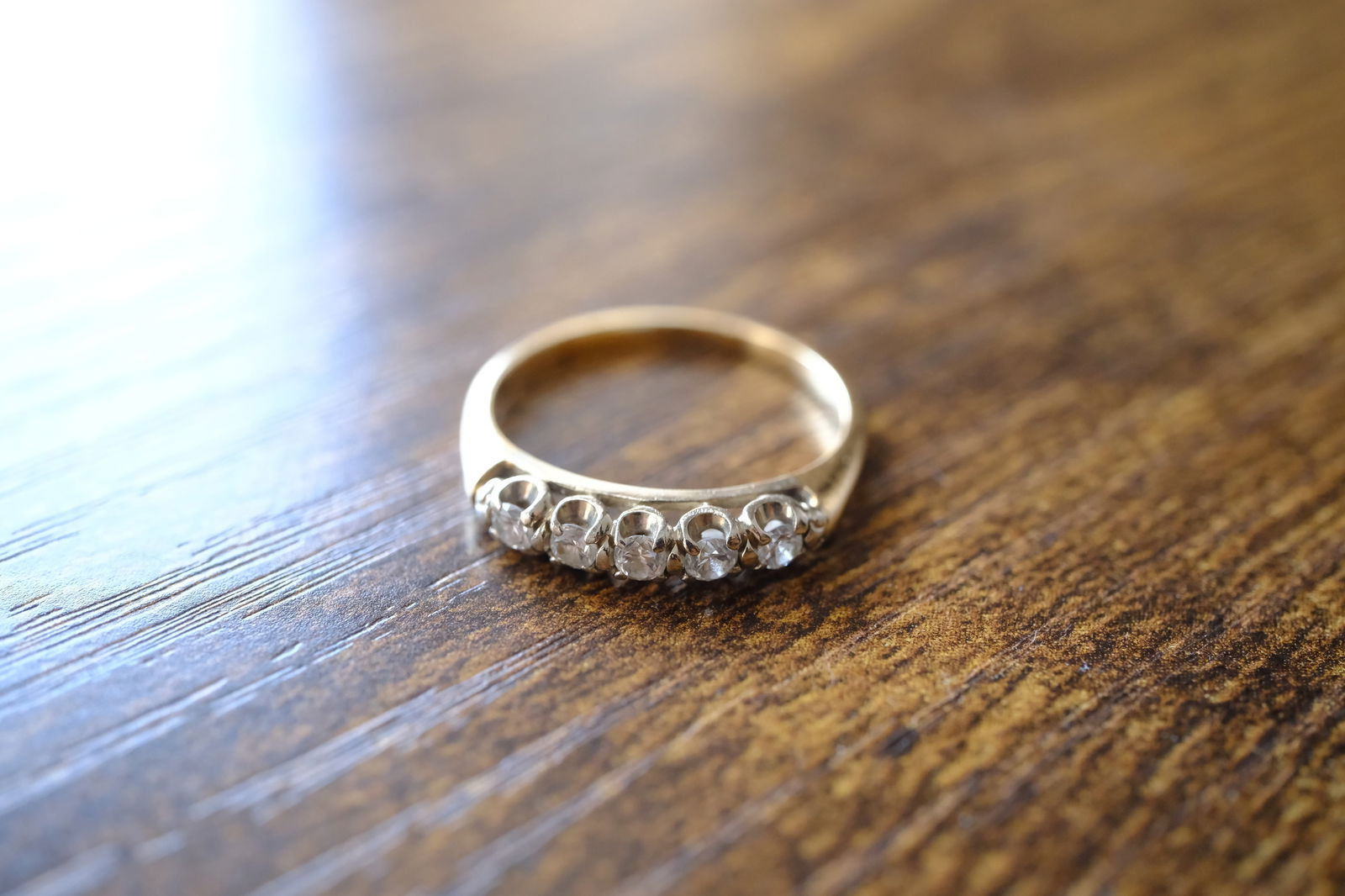 Estate Diamond Band Ring in 14K Yellow Gold (1 of 9)