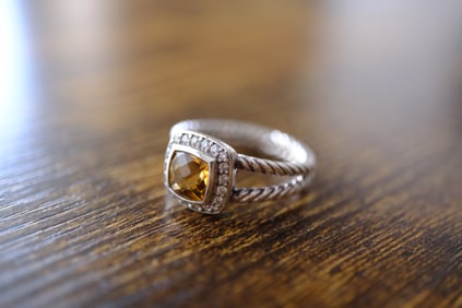 David Yurman Cintrine and Diamond Albion Ring in Sterling Silver