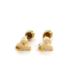 Vintage Cartier Aries Zodiac Cuff Links in18K Yellow Gold