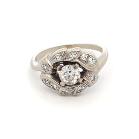 Diamond Ring in 14K White Gold