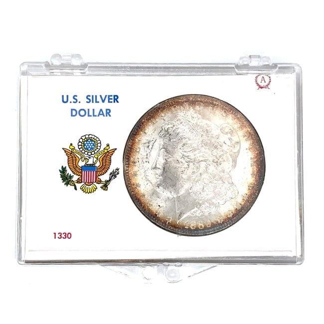 1889 US Morgan Silver One Dollar Coin (1 of 5)