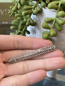 1960s Marcasite Sterling Silver Bar Pin