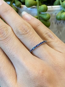 KWIAT Sapphire Eternity Band Ring in 18K Yellow Gold