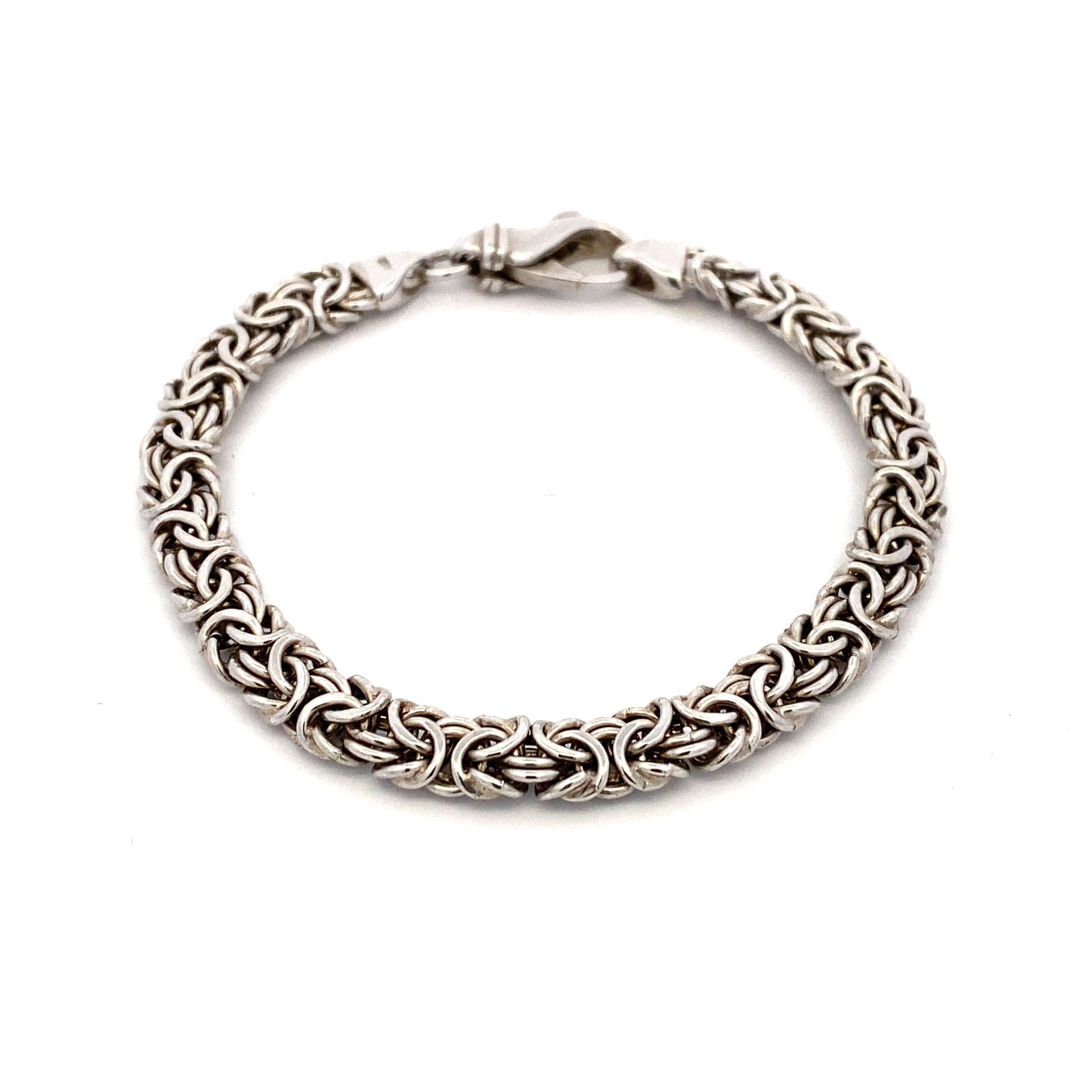 Italian Byzantine Bracelet in Sterling Silver (1 of 6)
