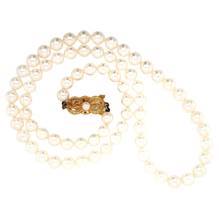 Vintage 1970s Mikimoto Pearl Strand Necklace (1 of 4)