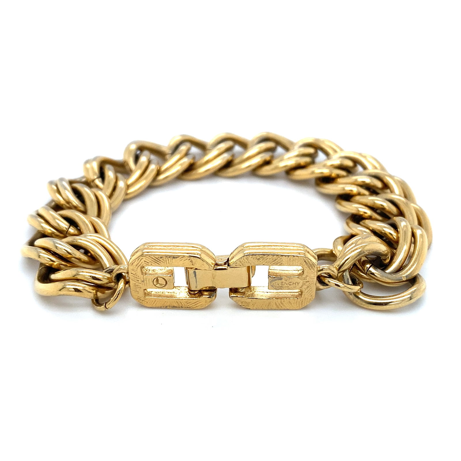 Vintage Designer Givenchy Gold Tone Bracelet (1 of 5)