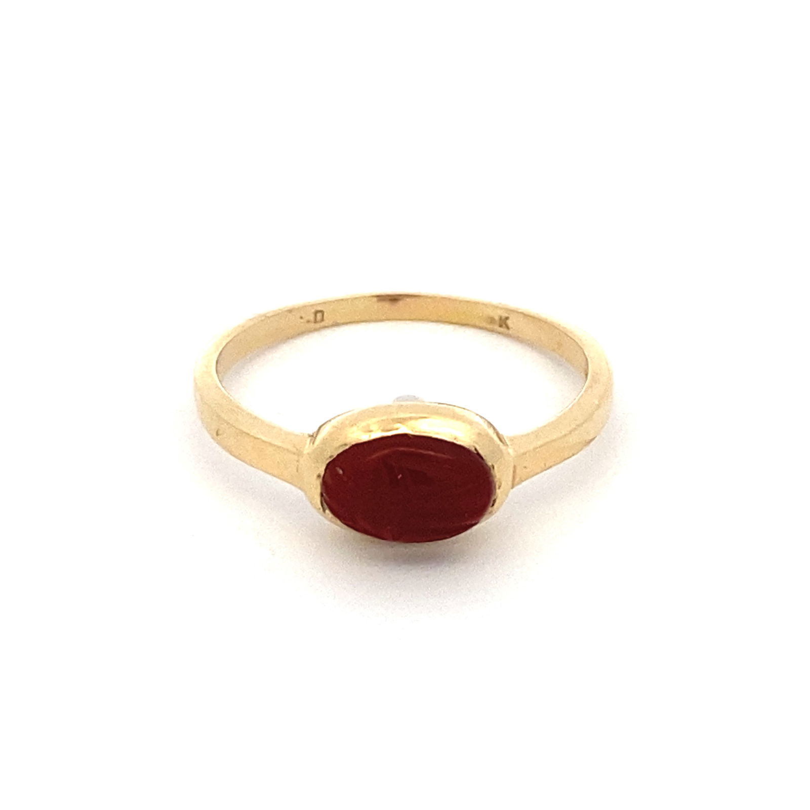 Carnelian Scarab Ring in 14K Yellow Gold (1 of 6)