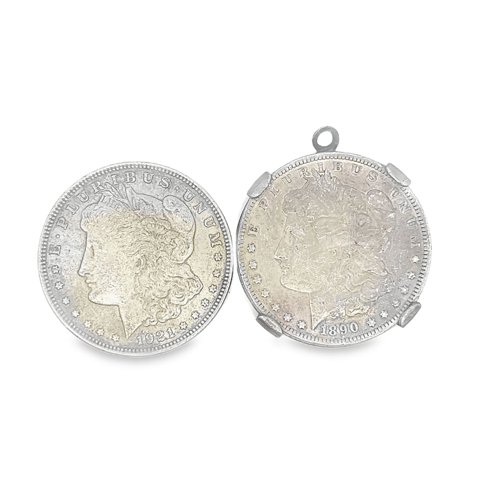 Lot of Two Morgan Silver Dollar Coins (1 of 5)