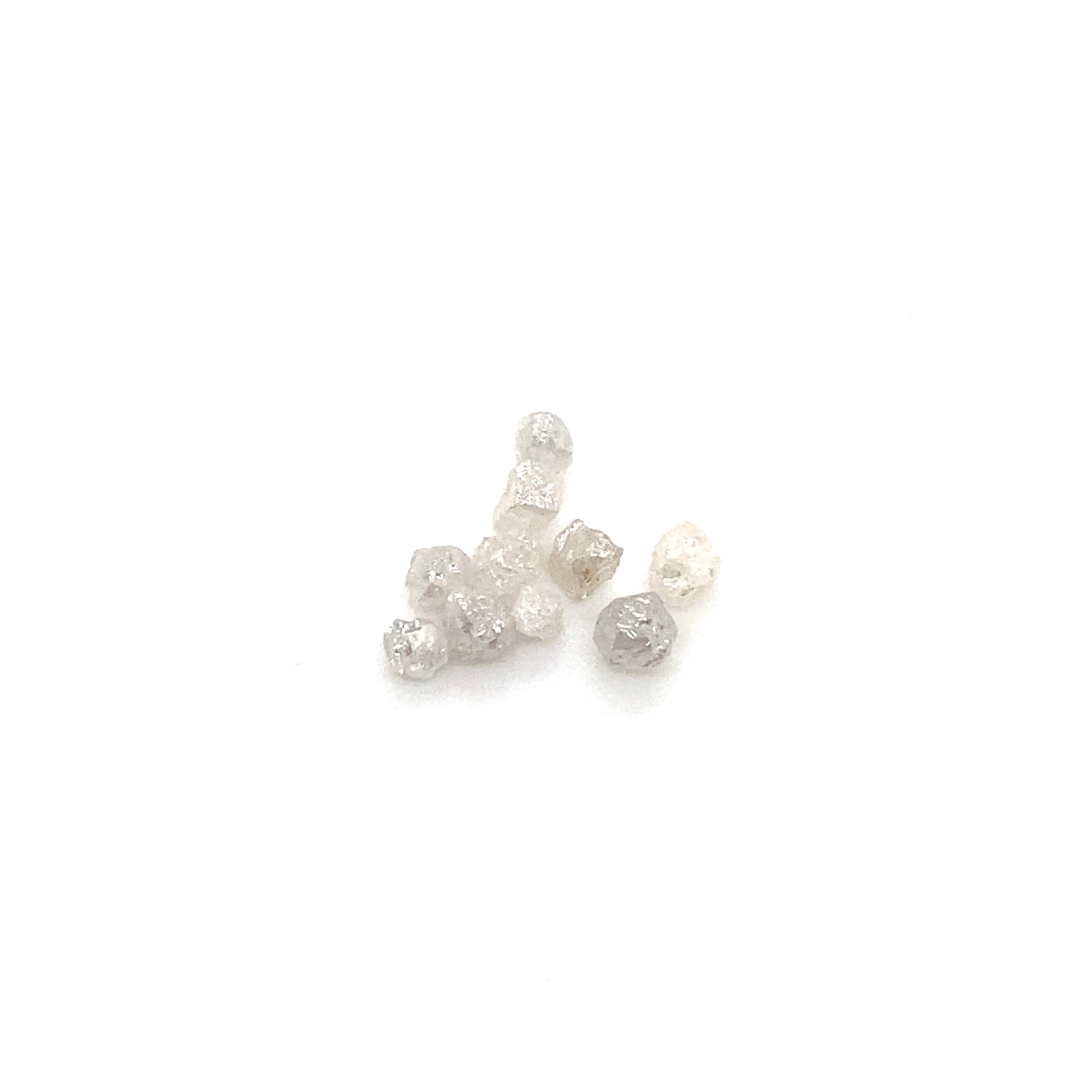 Lot of 10 Rough Diamonds - 0.80 CTTW: Lot of 10 Rough diamonds gemstones - total weight 0.80 carats