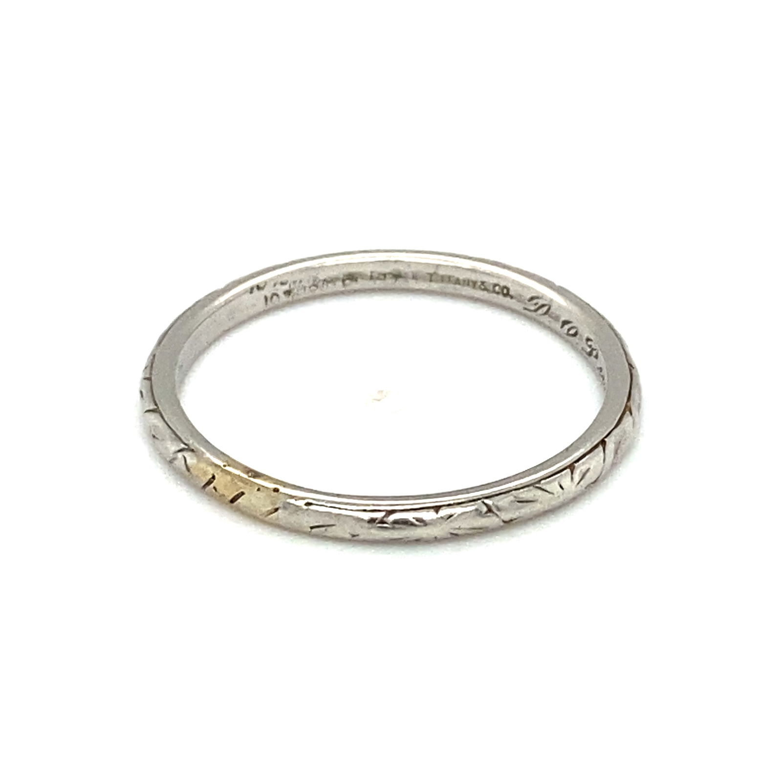 Circa 1950s Tiffany & Co. Wedding Band Ring in Platinum (1 of 6)