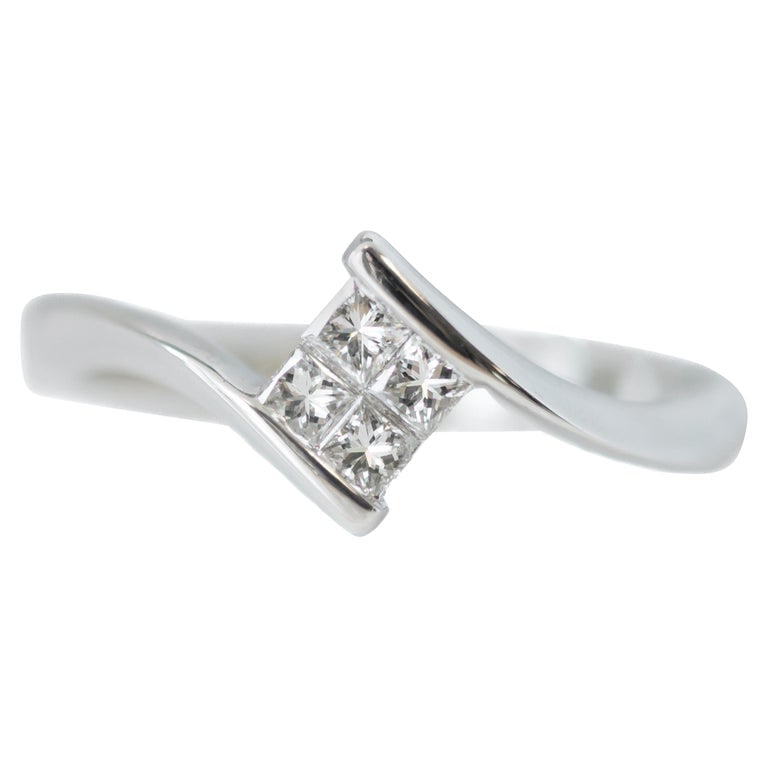 0.25 Carat Total Princess Cut Diamond Bypass Ring (1 of 5)