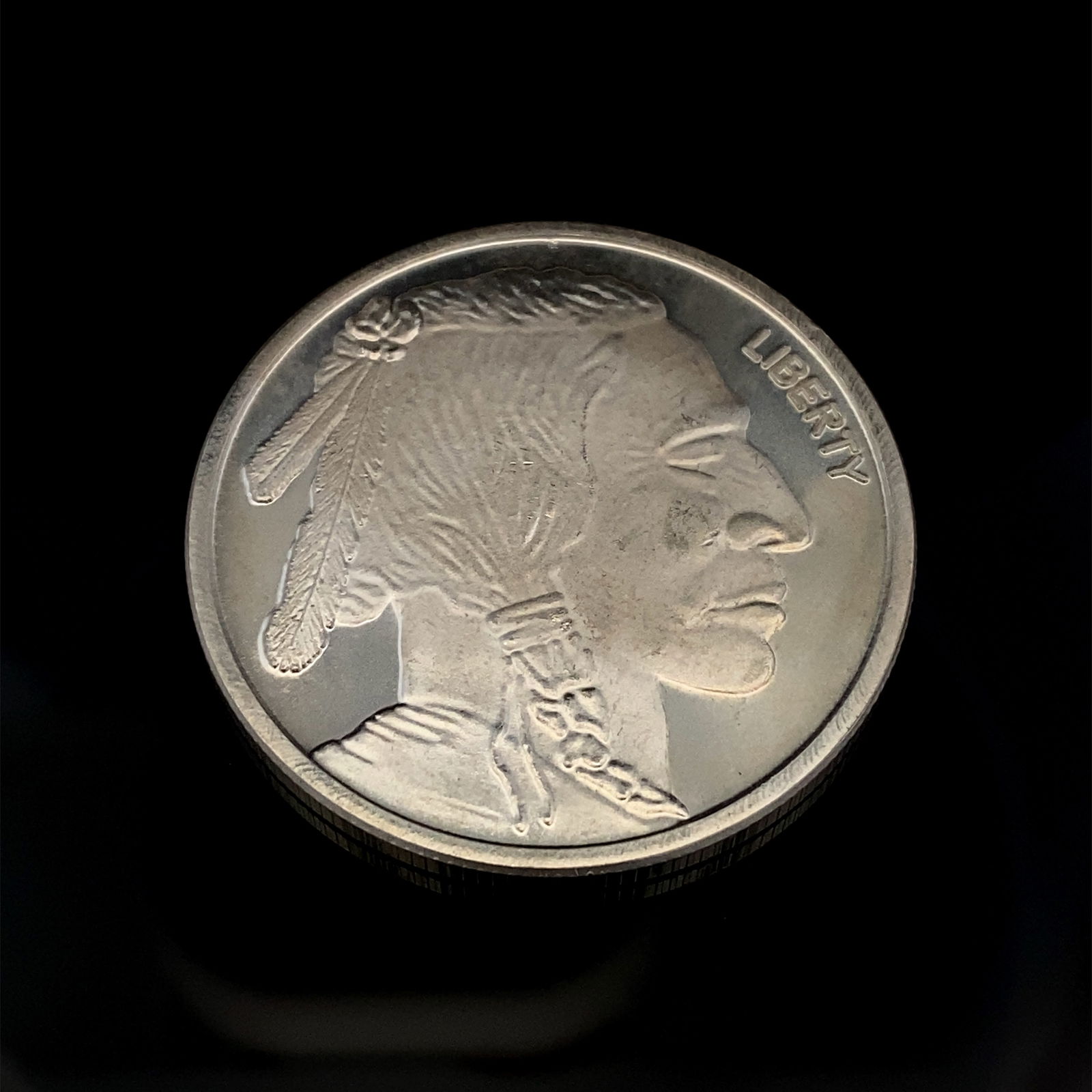 Silvertowne 1 oz .999 Fine Silver Round - Indian Head Buffalo Bison (1 of 4)