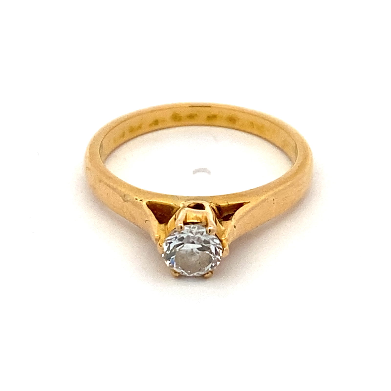 Antique Art Deco OEC Diamond Ring in 14K Yellow Gold (1 of 6)