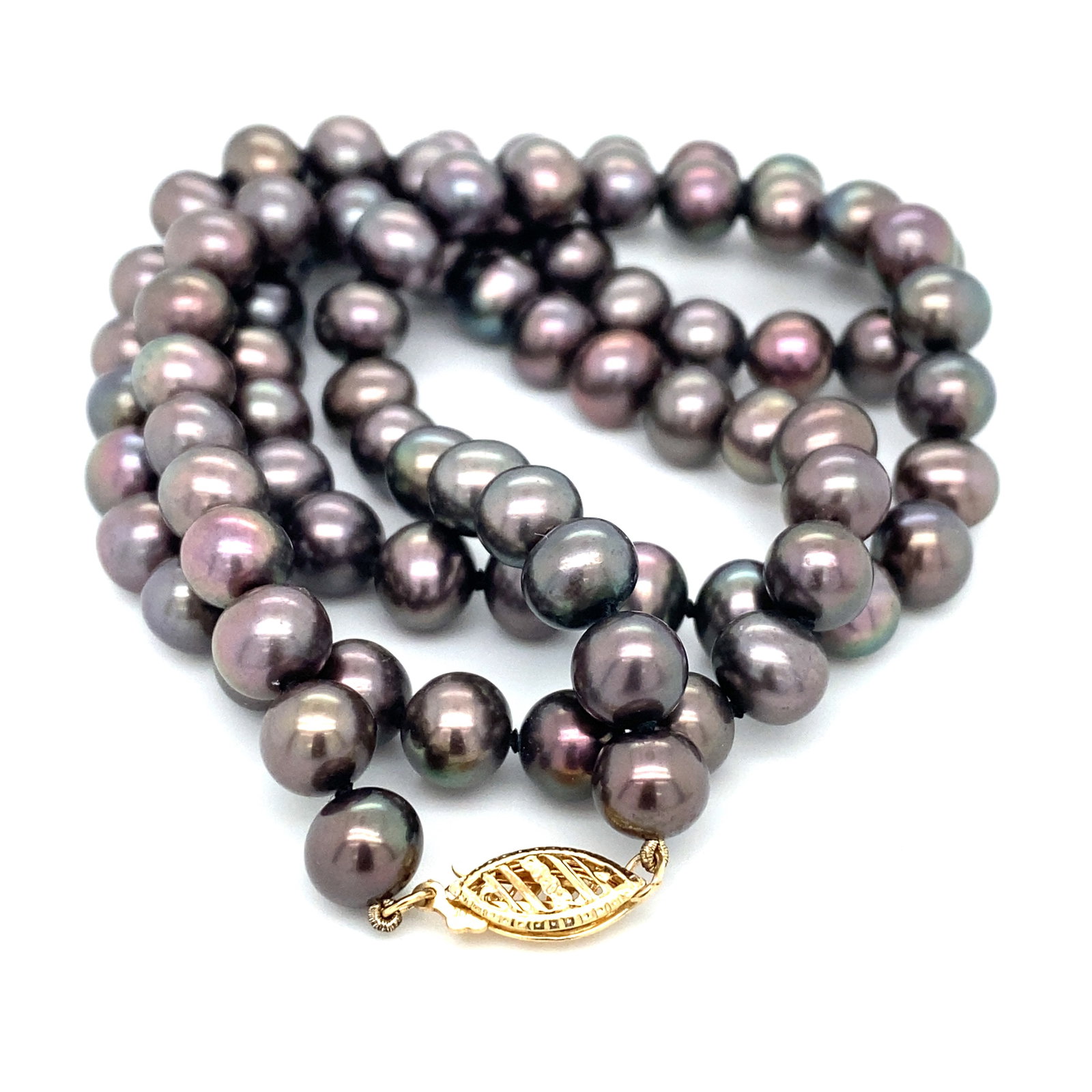 Pearl Strand Necklace in 14K Yellow Gold (1 of 5)