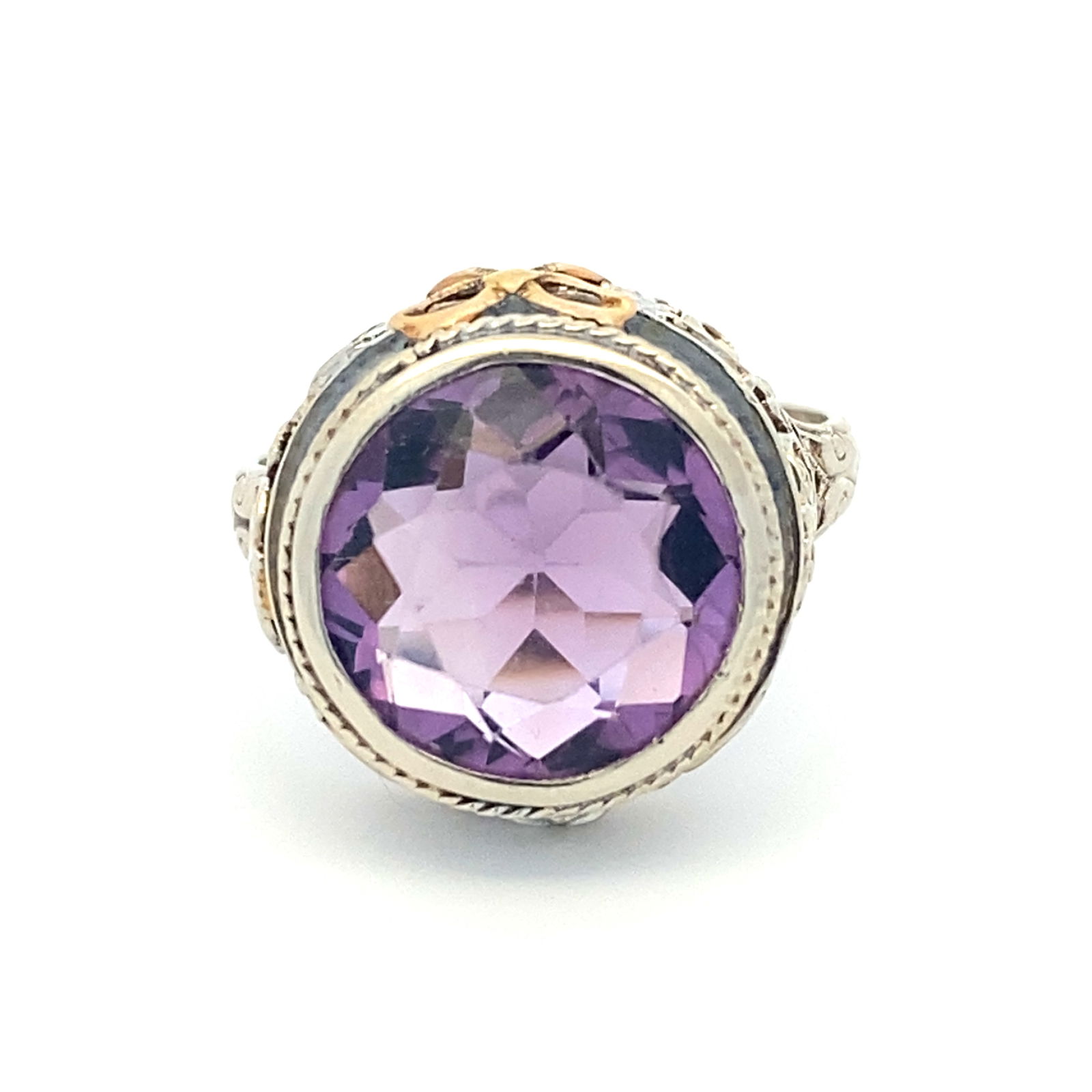 Antique Amethyst Filigree Ring (1 of 6)