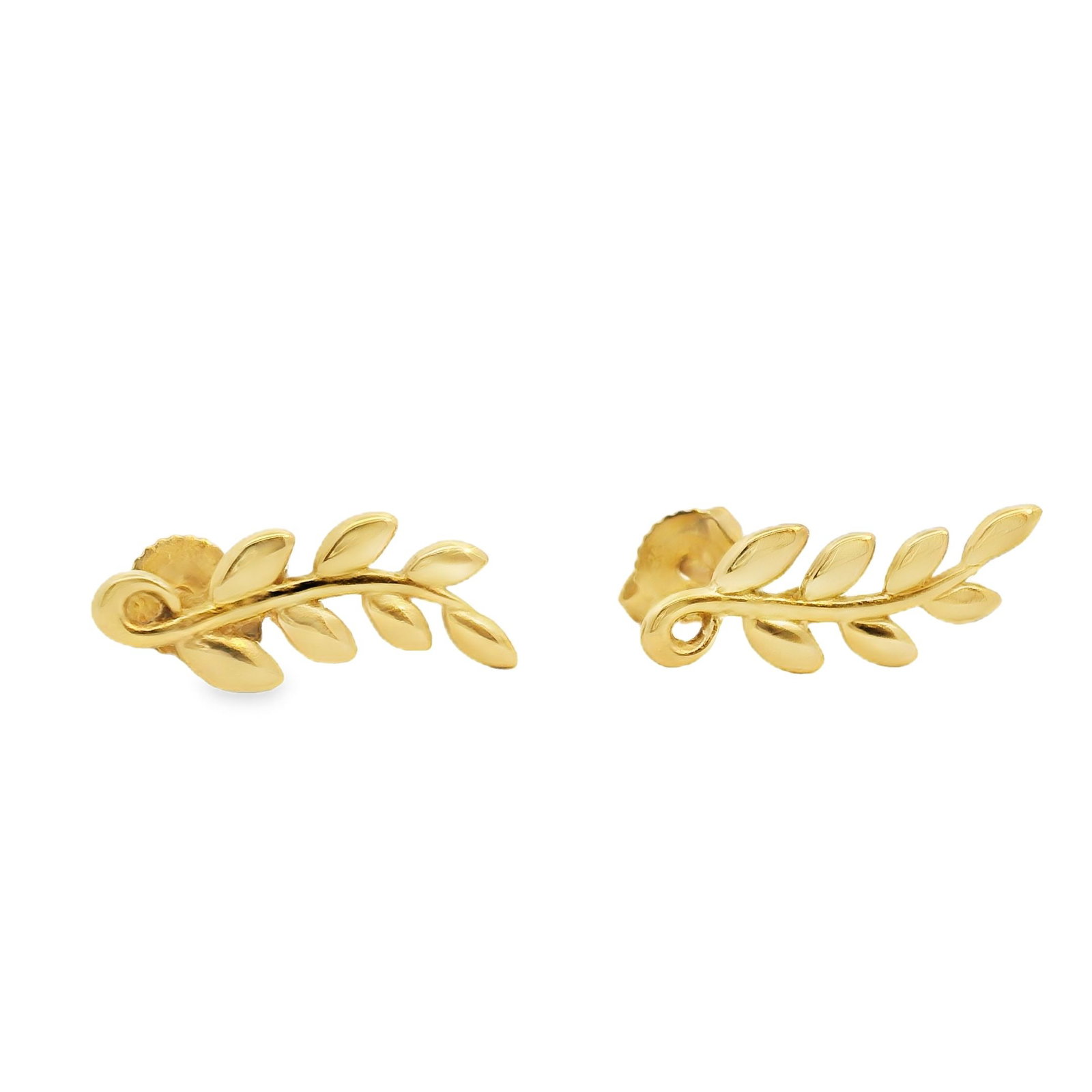TIFFANY & CO. Paloma Picasso Olive Leaf Climber Earrings in 18K Gold (1 of 5)