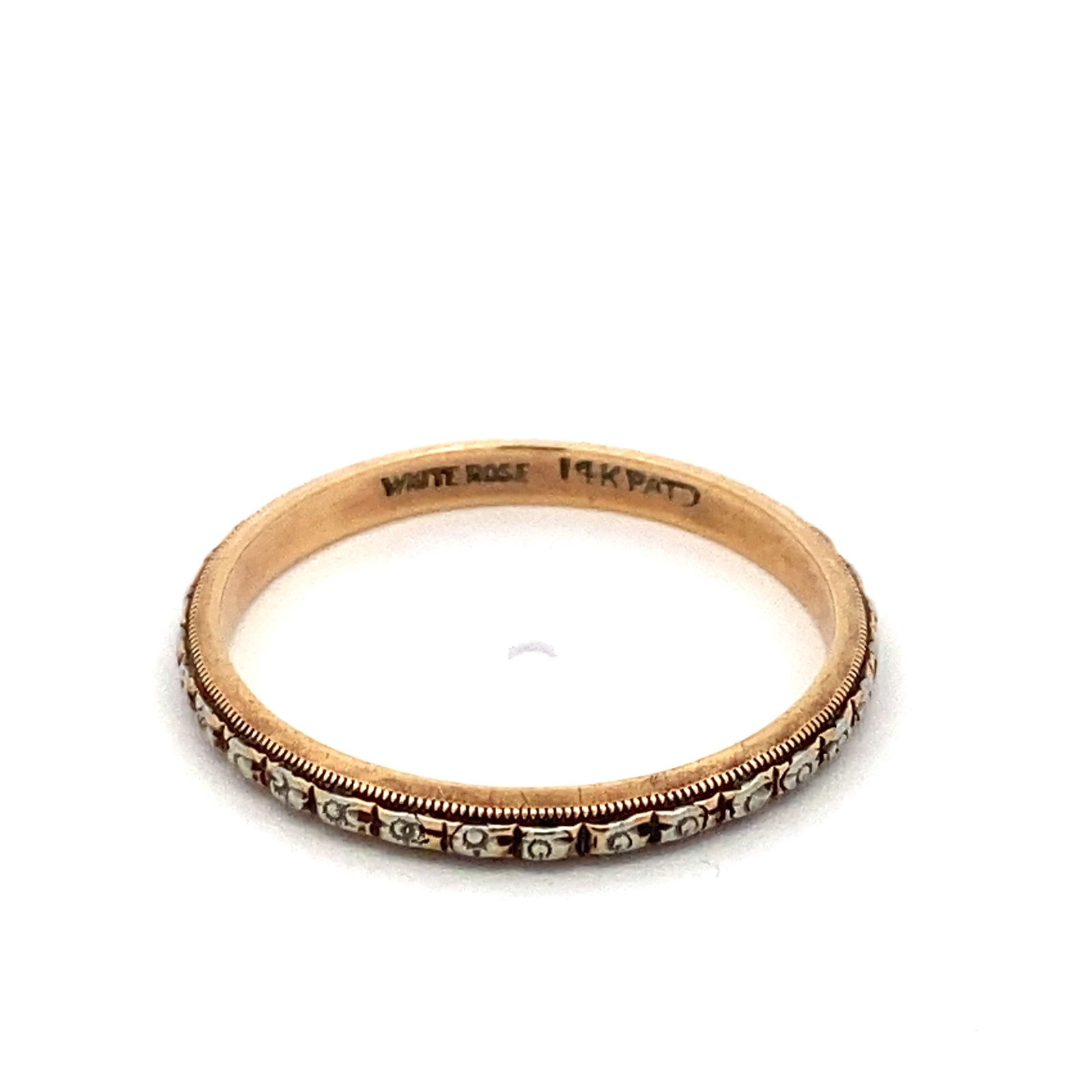 Estate Vintage Band in 14K Two Tone Gold (1 of 4)