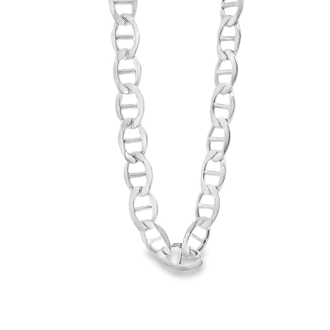 Italian Made Sterling Silver Mariner Link Chain (1 of 4)