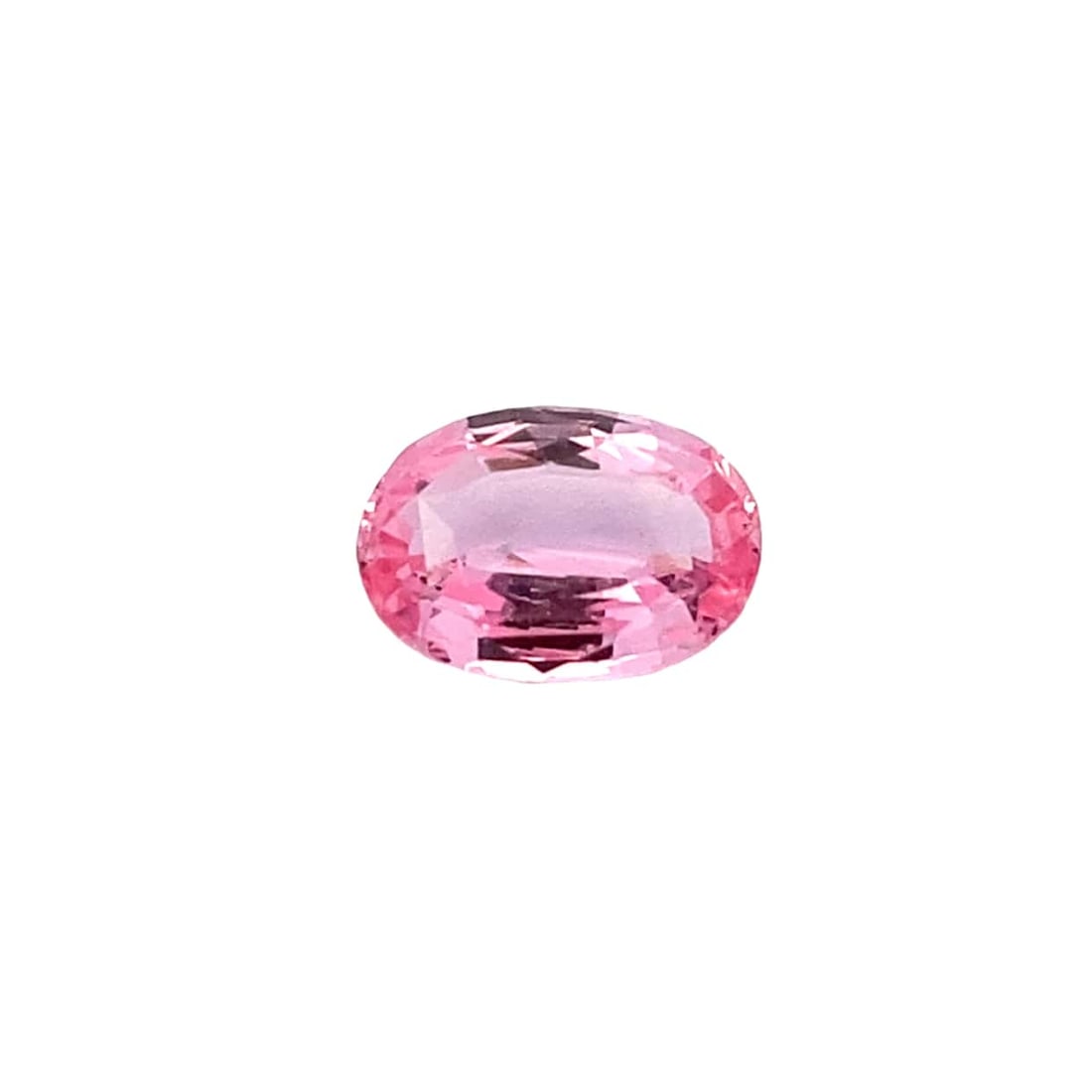 1.12ct Oval Padparadscha Sapphire: Top quality 1.12ct oval pink Padparadscha sapphire, 7.7mm x 5.9mm.