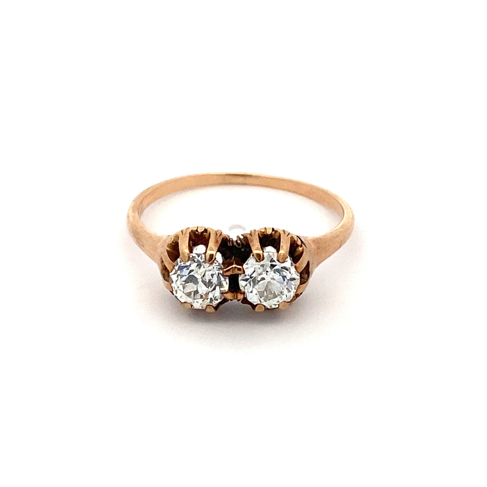 Old European Cut Diamond Ring in 14K Yellow Gold (1 of 8)