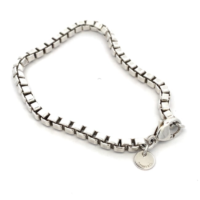 Tiffany & Co. Venetian Box Link Bracelet in Sterling Silver (1 of 4)