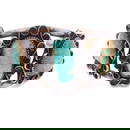 Navajo Native American Turquoise Cuff Bracelet in Sterling Silver