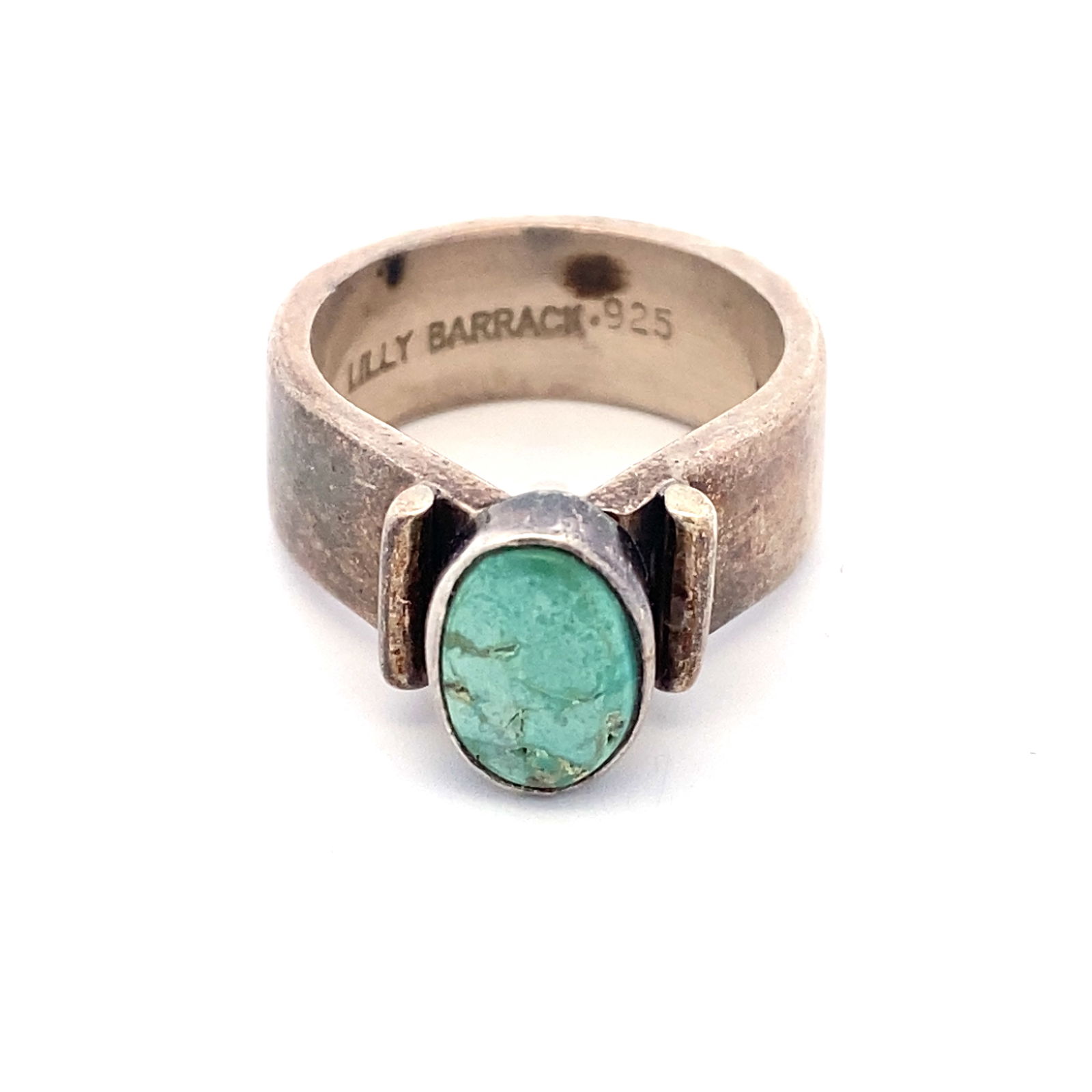 Lilly Barrack Native American Turquoise Ring in Sterling Silver (1 of 6)