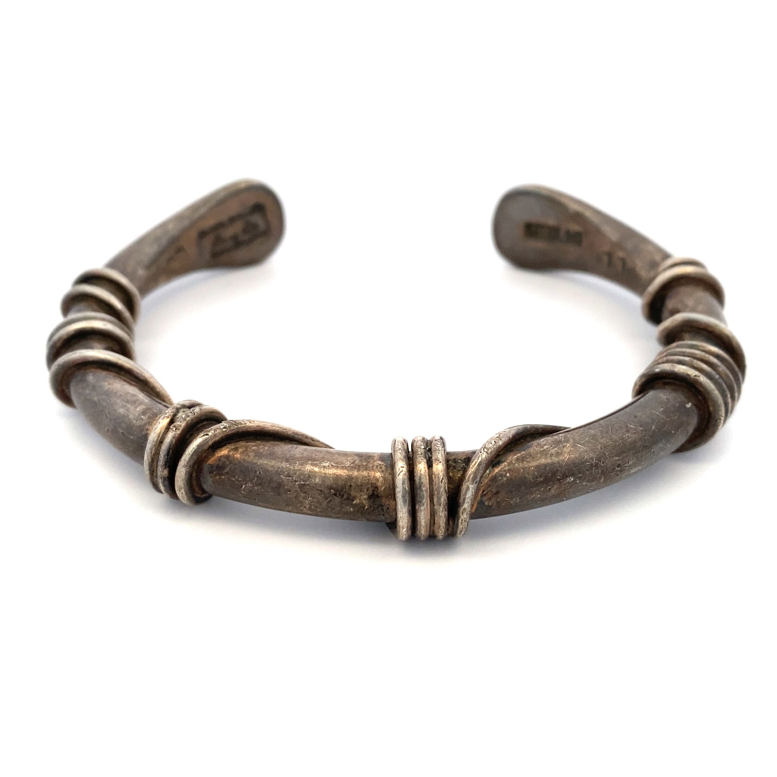 Orville Tsinnie Navajo Sterling Silver Cuff Bracelet (1 of 6)