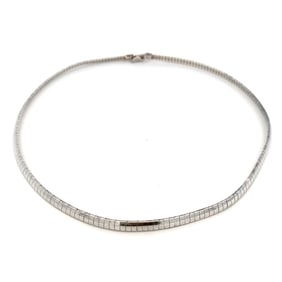 Snake Chain Necklace in Sterling Silver