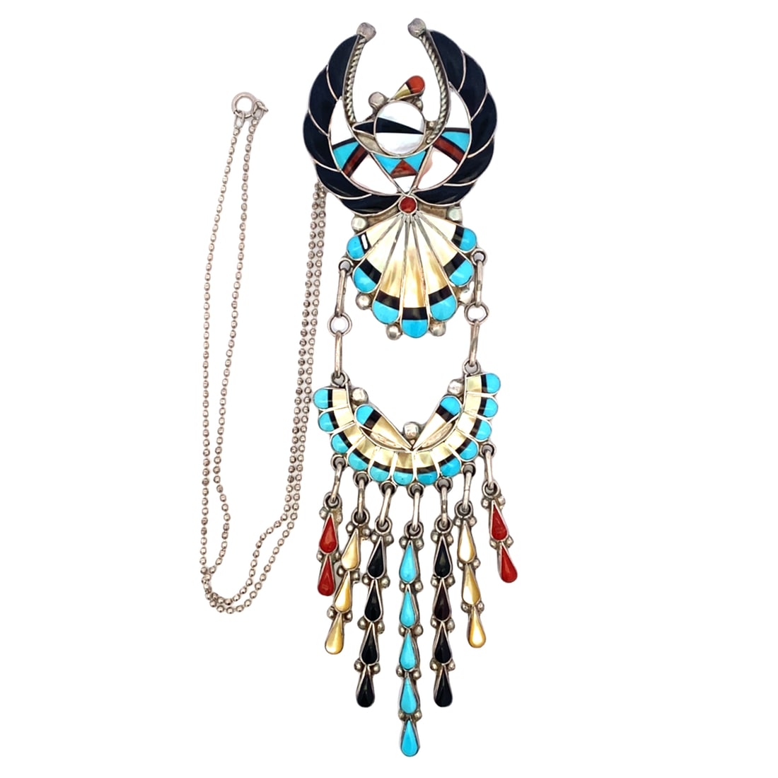 Verdel Niiha Zuni Multi-Stone Inlay Pendant (1 of 5)