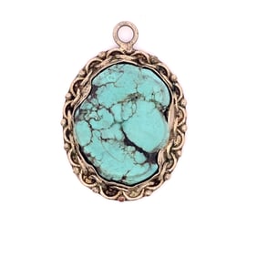 Handmade Sterling Silver Turquoise Pendant