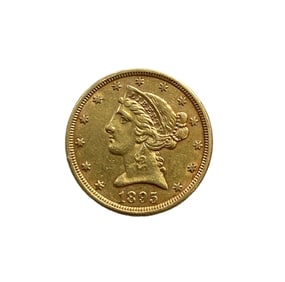 United States 1895 $5 Gold Liberty Eagle