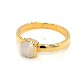 Moonstone Ring in Sterling Silver Vermeil