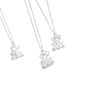 Lot of 3 Sterling Silver Dog Pendants