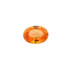 1.20 Carat Oval Mandarin Garnet Gemstone, Loose